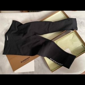 NWT Burberry Stretch Cotton Jersey Leggings 18M